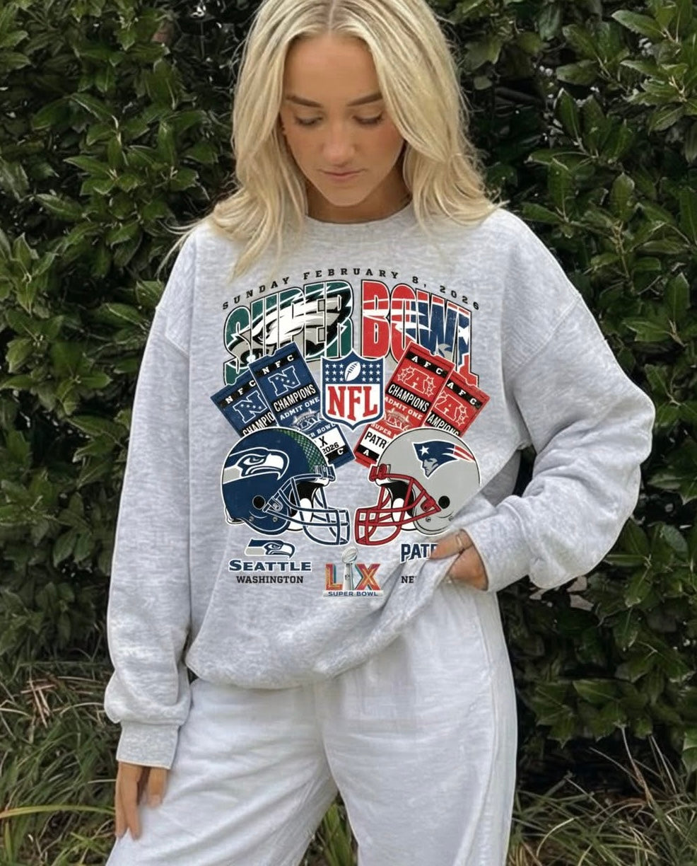 Super Bowl Ticket Sweatshirt