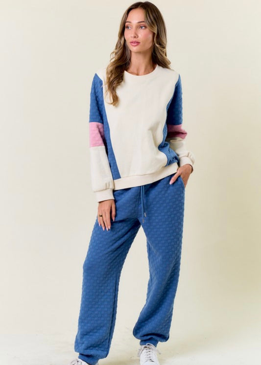 Something New Set in Mauve & Denim