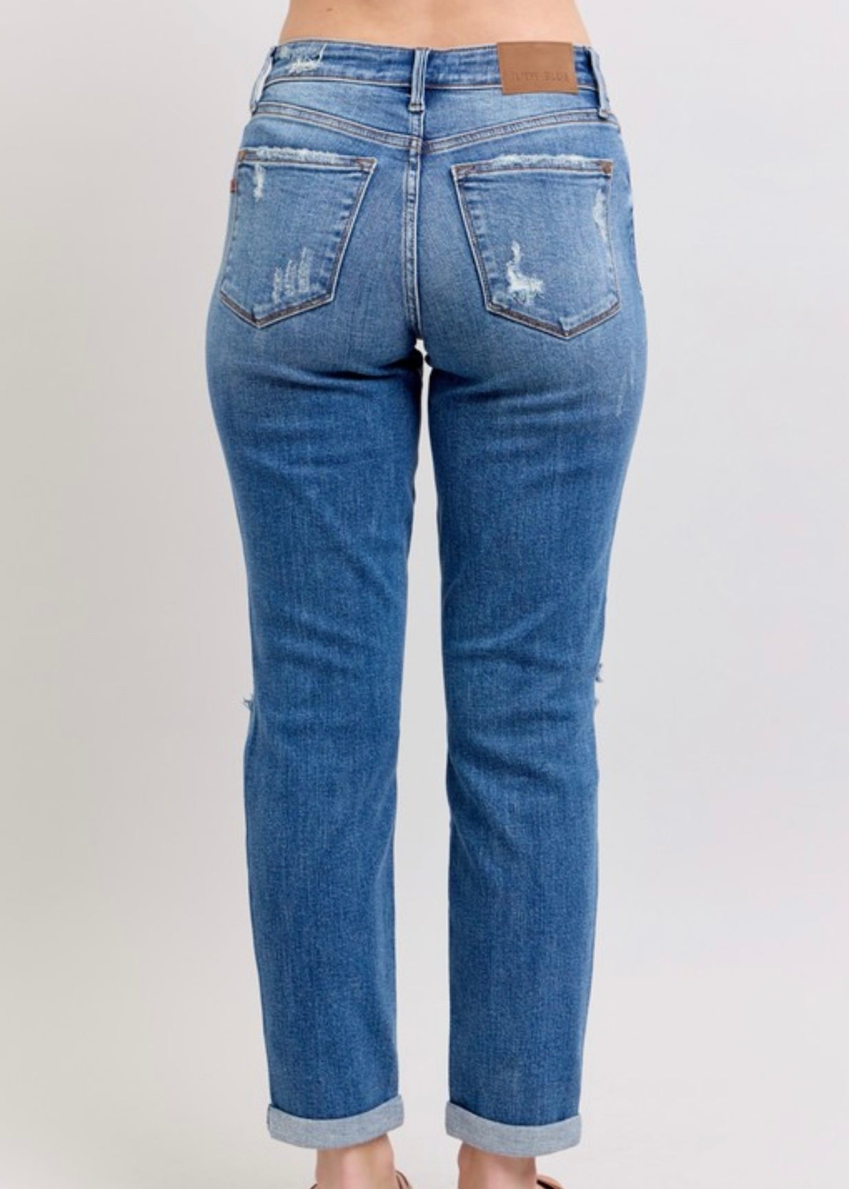 Judy Blue Vintage Wash Boyfriend Fit Jeans