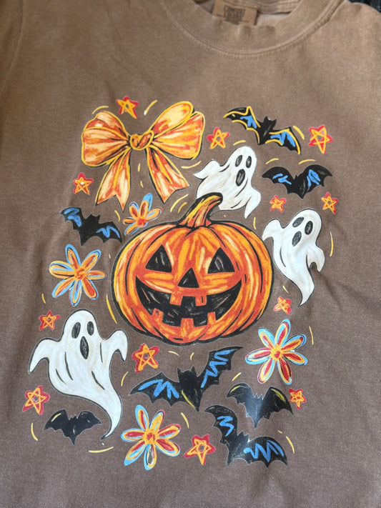 Halloween Floral Graphic Tee