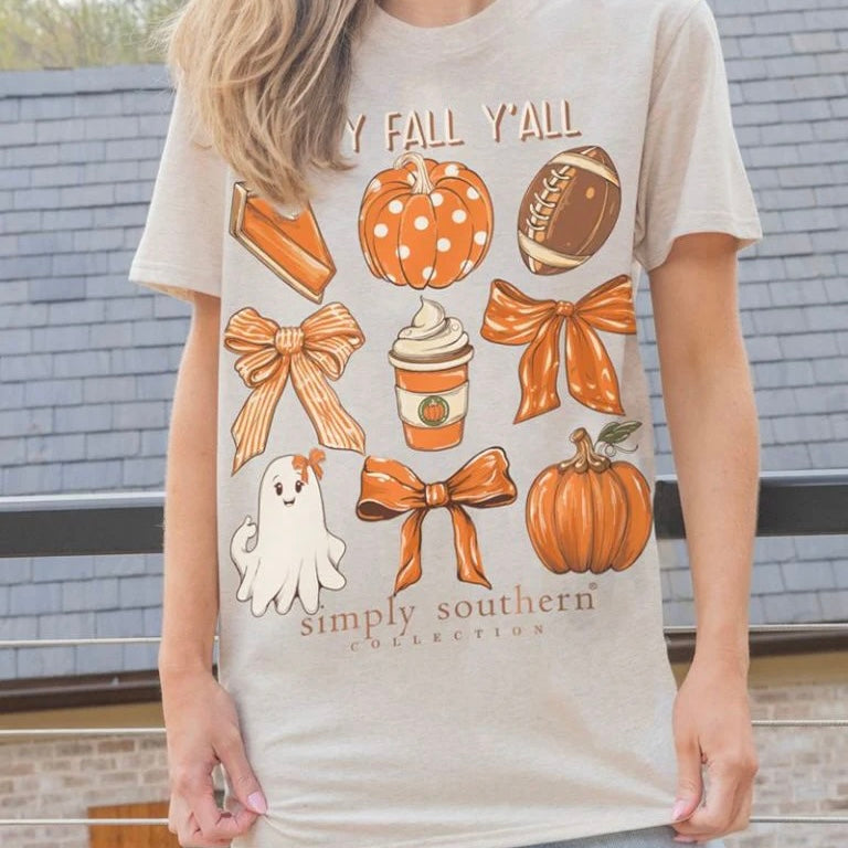 Simply Southern Happy Fall Yall Short Sleeve Shirt