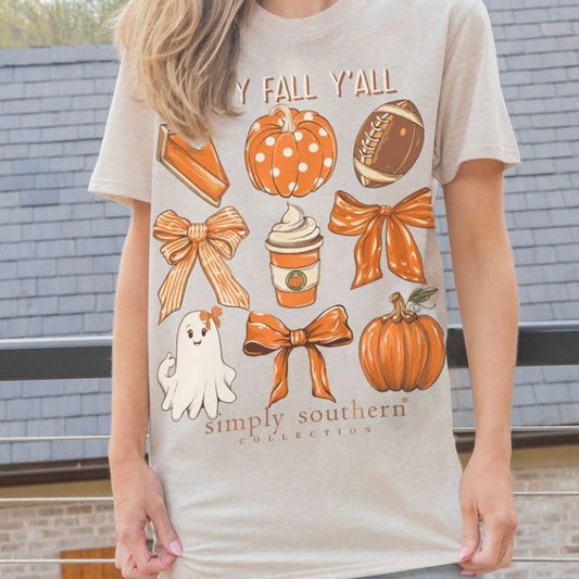 Simply Southern Happy Fall Yall Short Sleeve Shirt