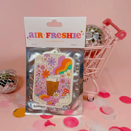 Iced Coffee Groovy Air Freshener (Bubblegum Scent)