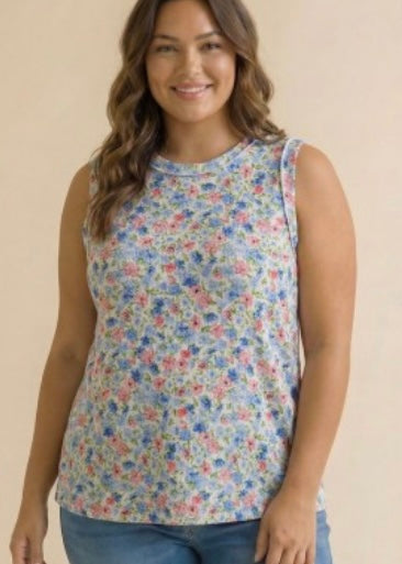 Spring Meadow Floral Tank