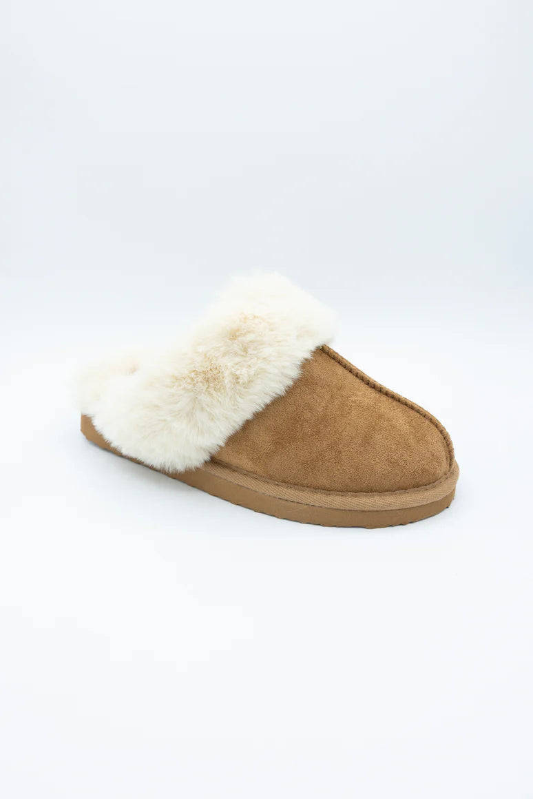 Simply Southern Light Brown Flat Slippers