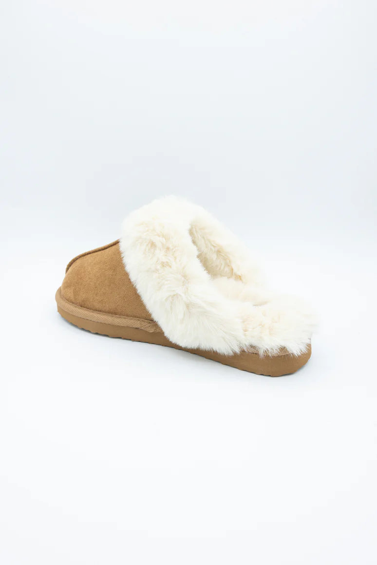 Simply Southern Light Brown Flat Slippers