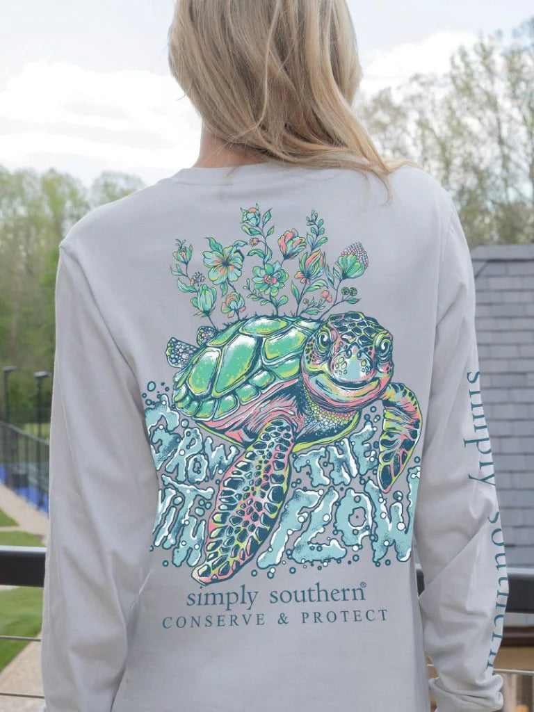 Simply Southern Grow Sea Turtle Tracker Long Sleeve Shirt