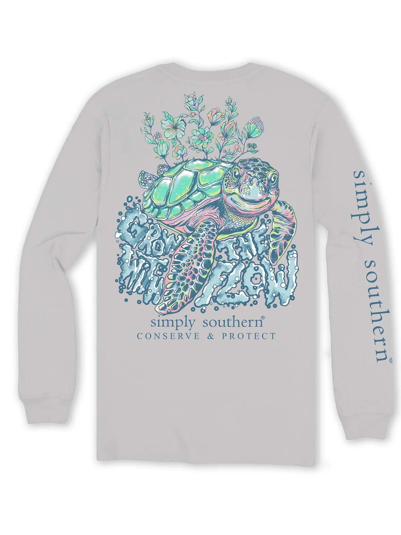 Simply Southern Grow Sea Turtle Tracker Long Sleeve Shirt