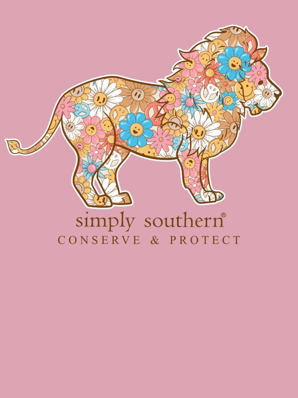 Simply Southern Happy Candy Lion Tracker Long Sleeve Shirt