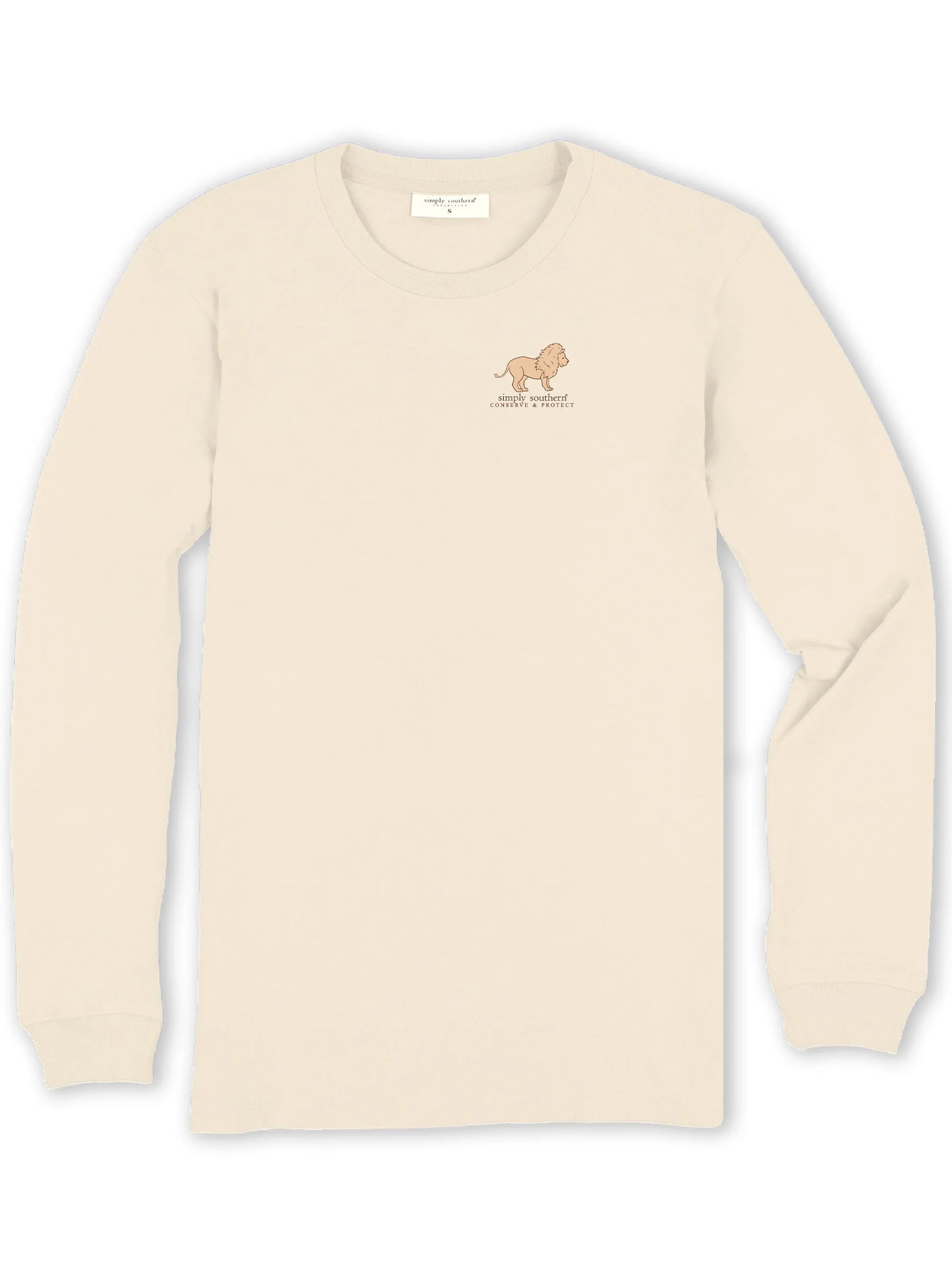 Simply Southern Be Brave Lion Tracker Long Sleeve Shirt