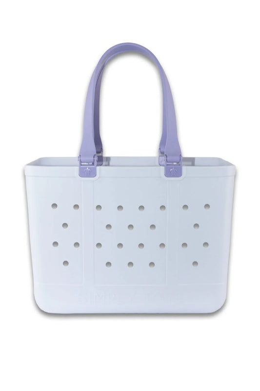 Simply Southern Large Waterproof Tote in Lavender