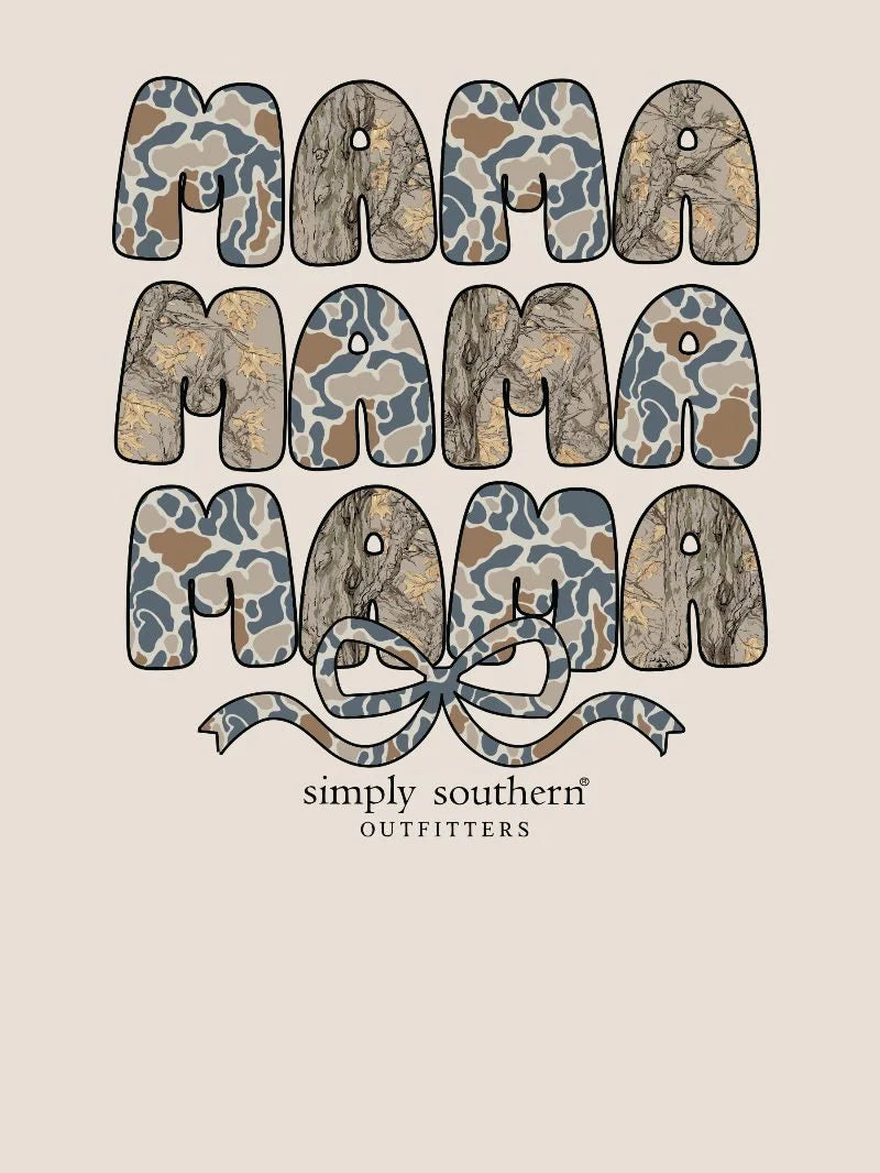 Simply Southern Camo Mama Short Sleeve Shirt