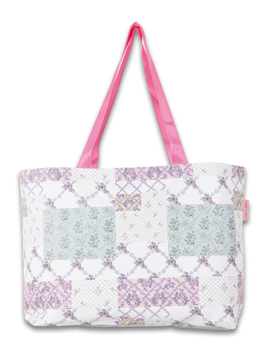 Simply Southern Reversible Splash Tote - Trellis Patchwork