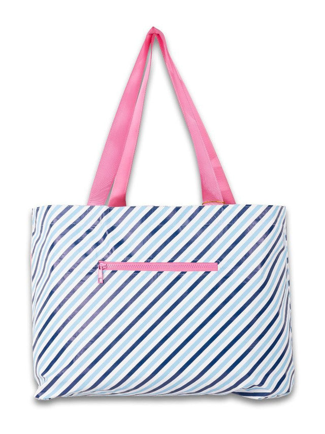 Simply Southern Reversible Splash Tote - Trellis Patchwork