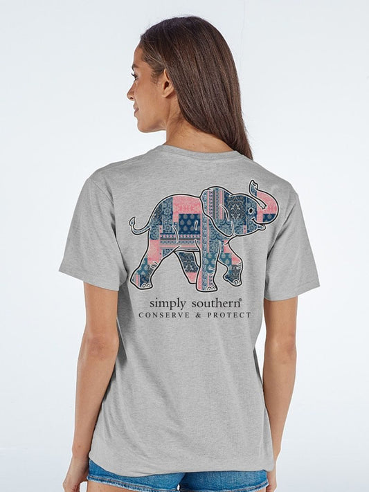 Simply Southern Patch Elephant Tracker T-Shirt