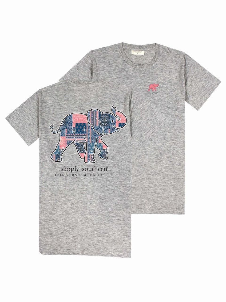 Simply Southern Patch Elephant Tracker T-Shirt