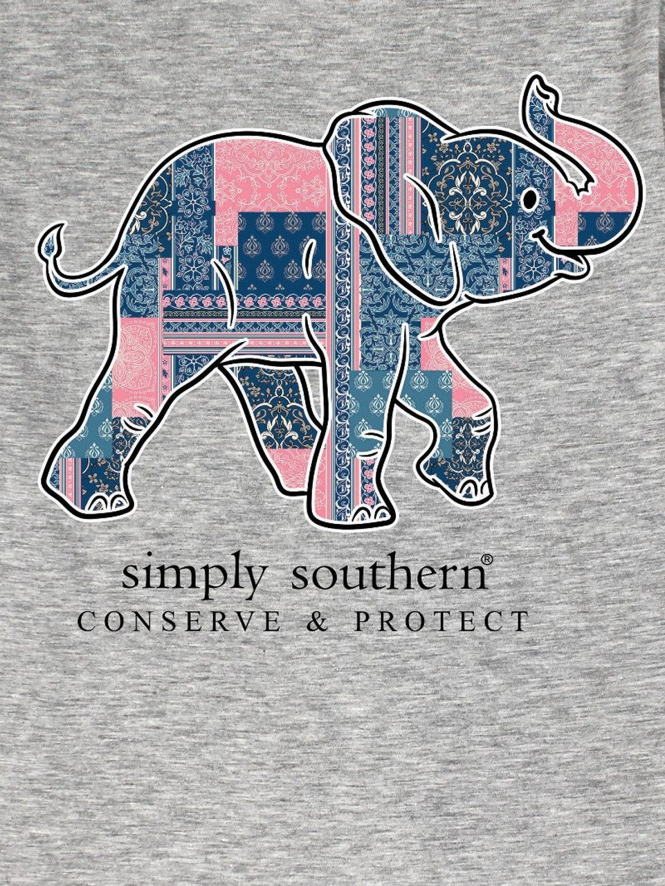 Simply Southern Patch Elephant Tracker T-Shirt