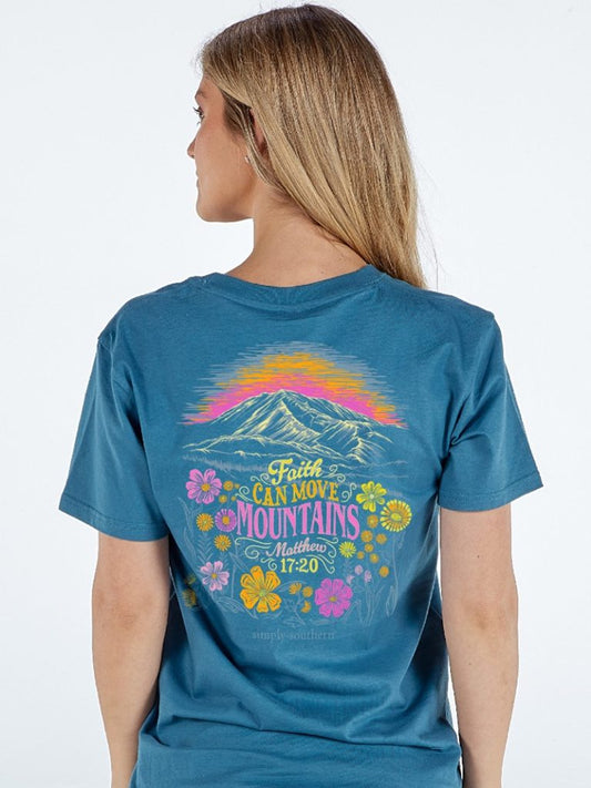 Simply Southern Faith Can Move Mountains T-Shirt