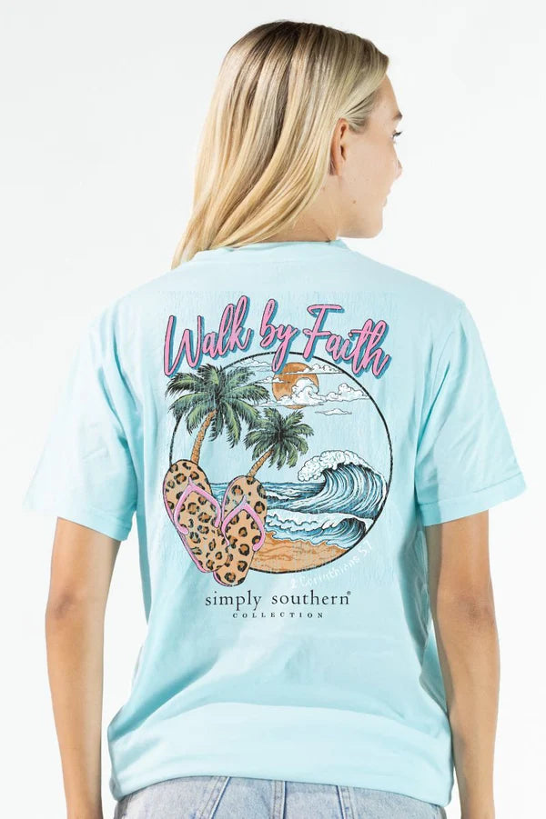 Simply Southern Walk By Faith Short Sleeve Shirt