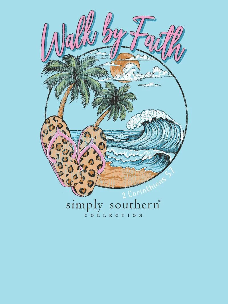 Simply Southern Walk By Faith Short Sleeve Shirt