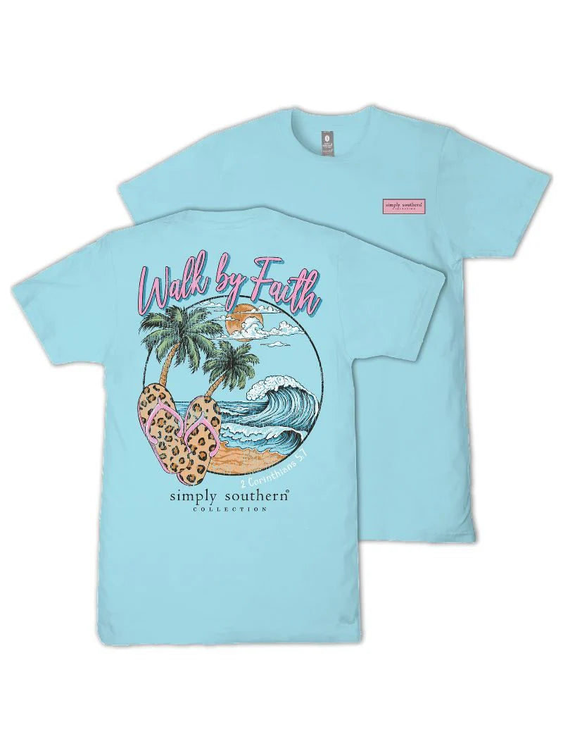 Simply Southern Walk By Faith Short Sleeve Shirt