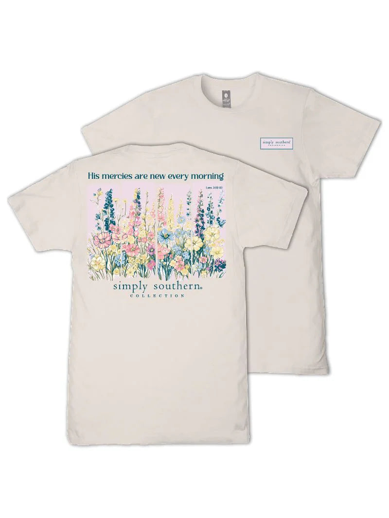 Simply Southern His Mercies Short Sleeve Shirt