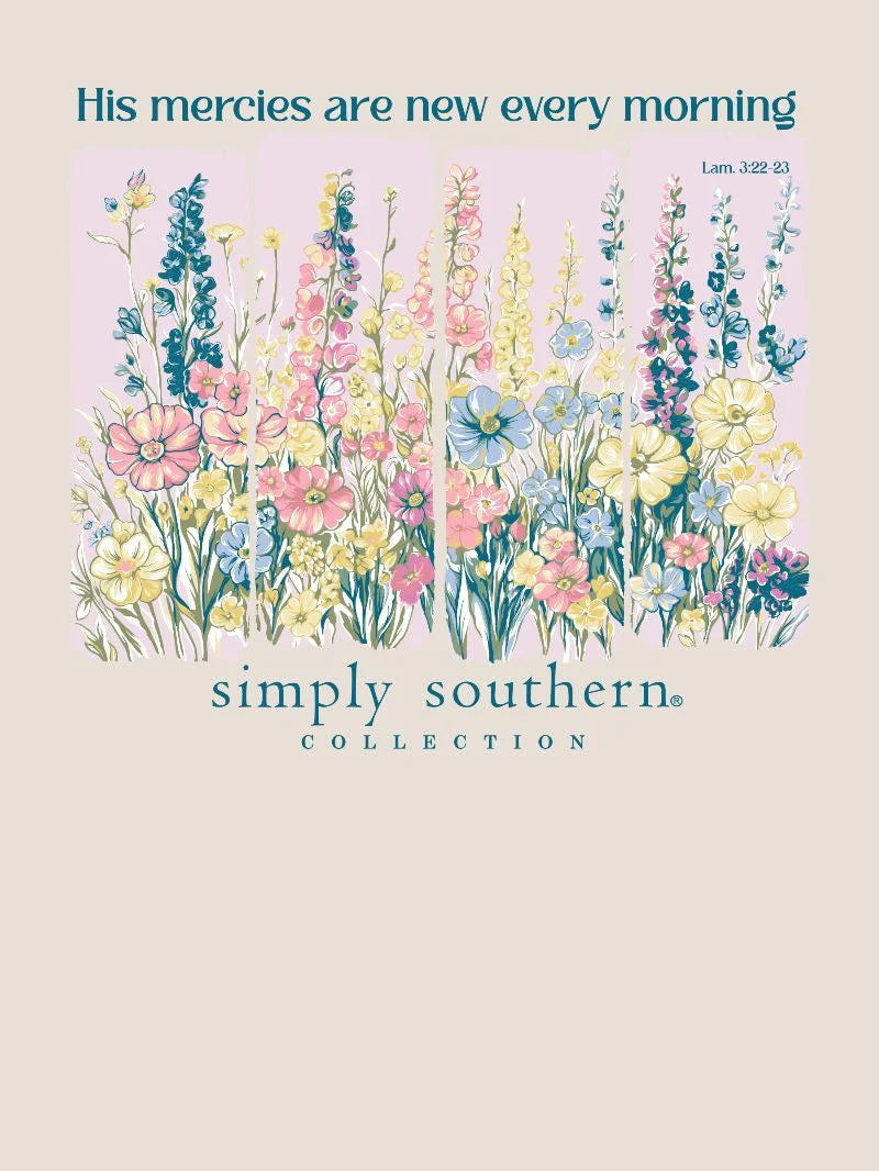 Simply Southern His Mercies Short Sleeve Shirt