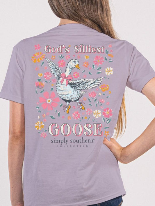 Simply Southern God’s Silliest Goose Short Sleeve Shirt