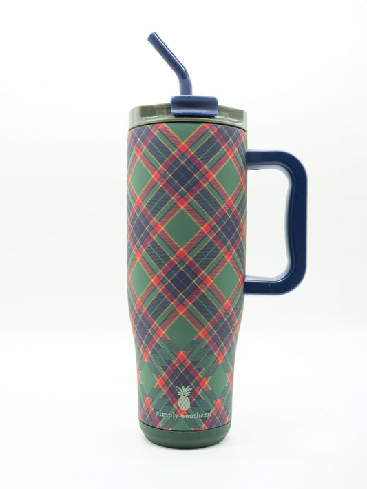 Simply Southern 40oz Holiday Plaid Tumbler