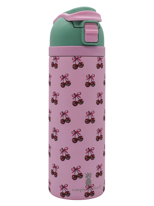 Simply Southern 24oz Cherry Tumbler Water Bottle