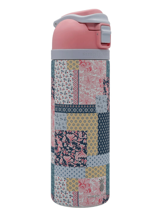 Simply Southern 24oz Quilt Pattern Tumbler Water Bottle