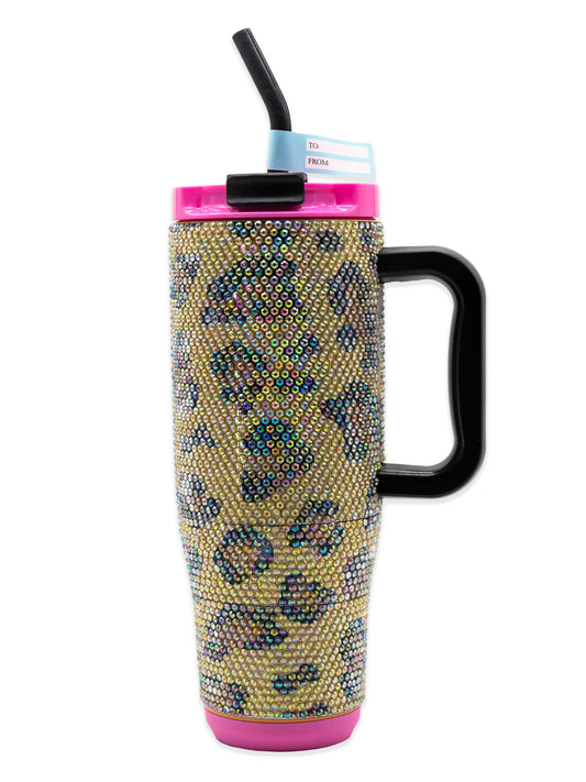 Simply Southern 40oz Leopard Rhinestone Tumbler
