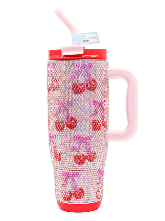 Simply Southern 40oz Cherry Rhinestone Tumbler