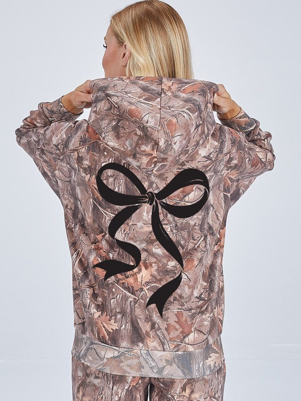 Simply Southern Bow Camouflage Hoodie