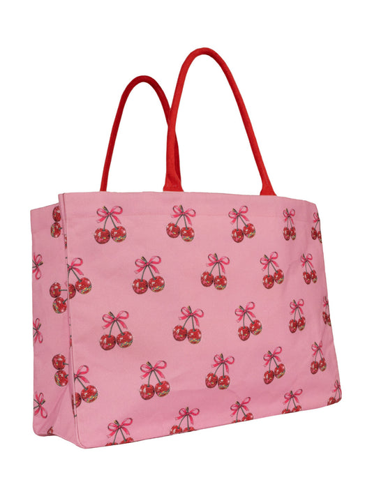 Simply Southern XL Canvas Tote - Cherry