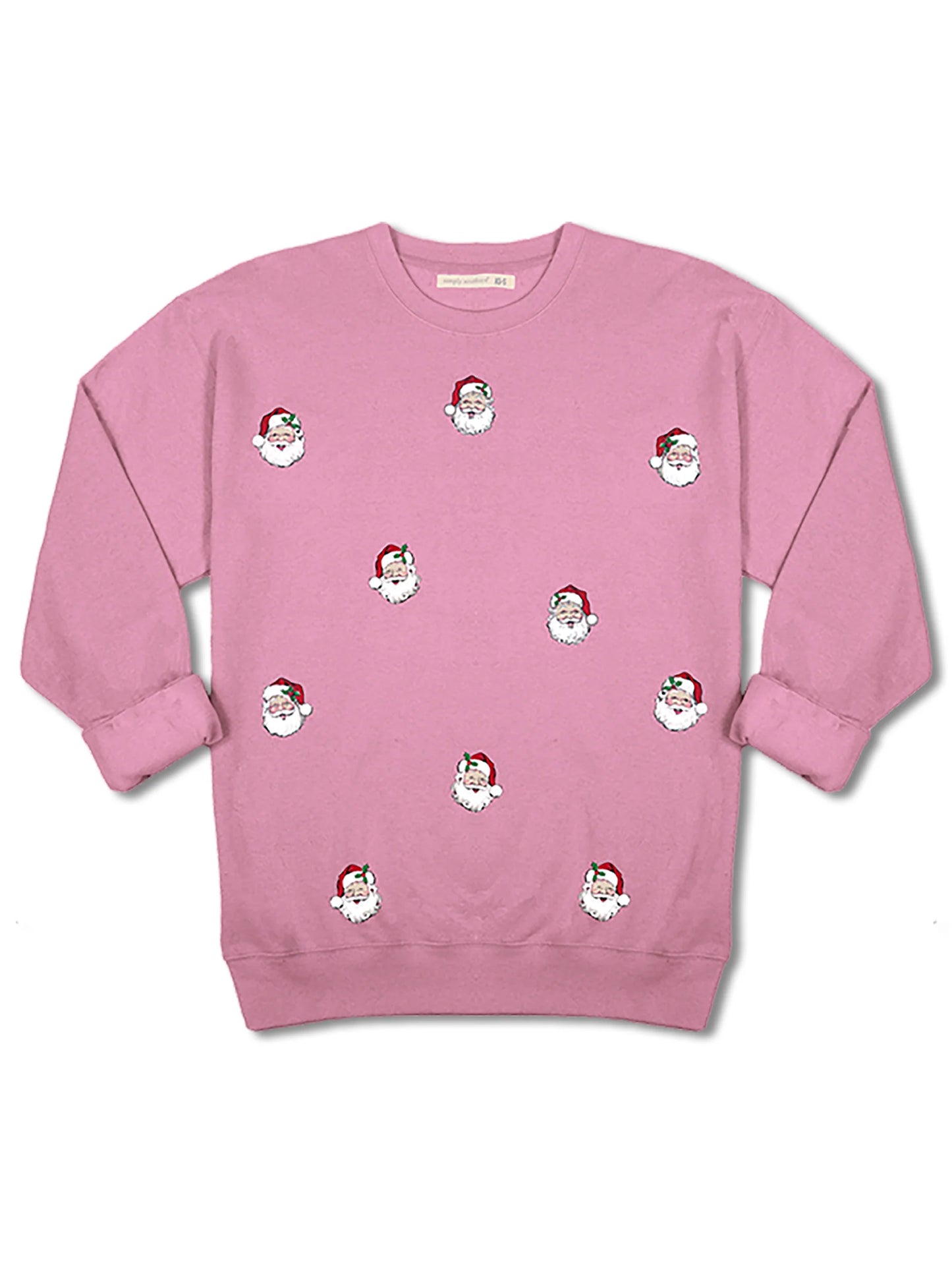 Simply Southern Pink Santa Crewneck Sweatshirt