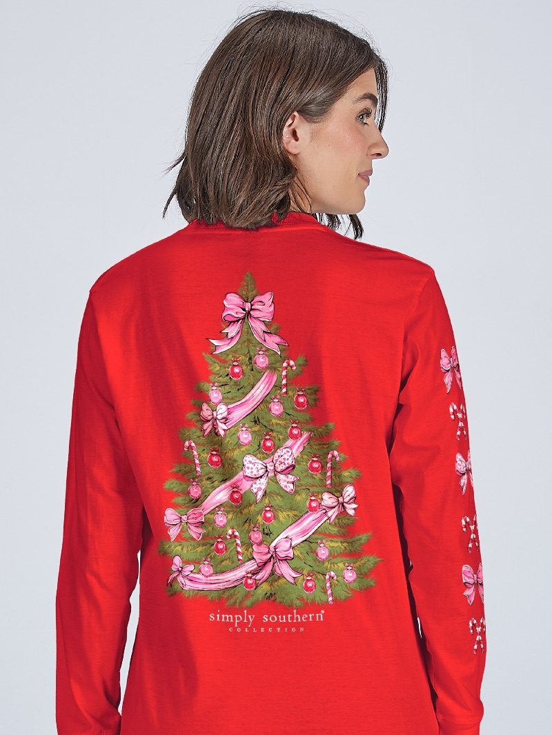 Simply Southern Christmas Tree Long Sleeve Shirt
