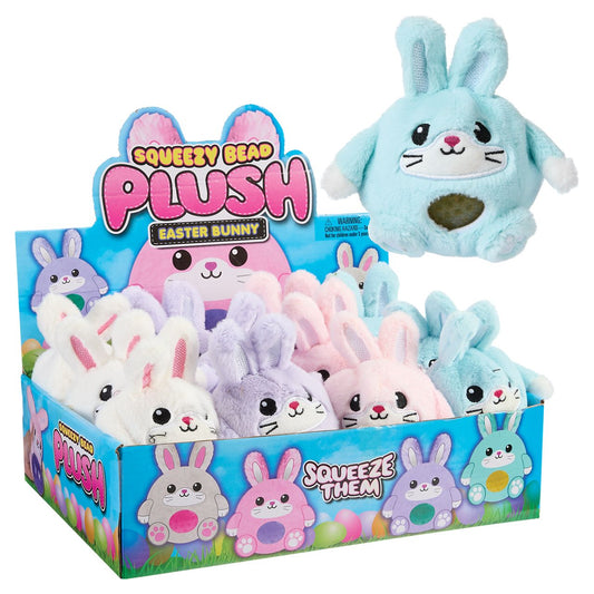 2.5” Squeezy Bead Plush Bunny
