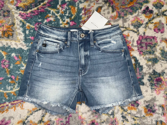 Kan Can Hazel High Rise Denim Shorts