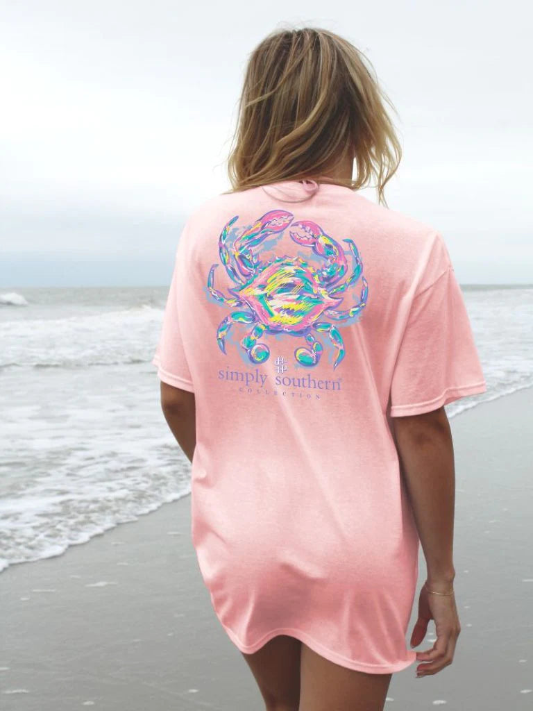 Simply Southern Pastel Crab Bliss T-Shirt