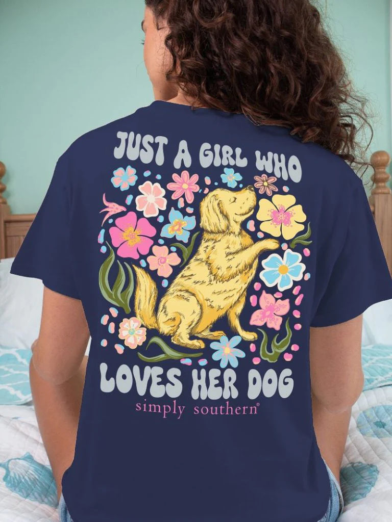 Simply Southern Just A Girl Who Loves Her Dog T-Shirt