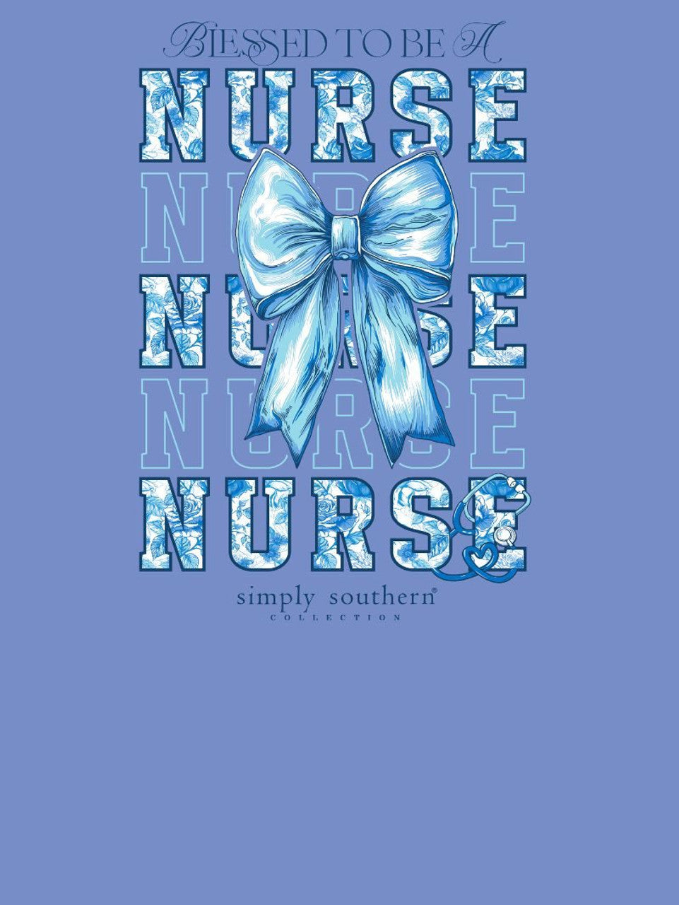 Simply Southern Blessed To Be A Nurse Long Sleeve Shirt