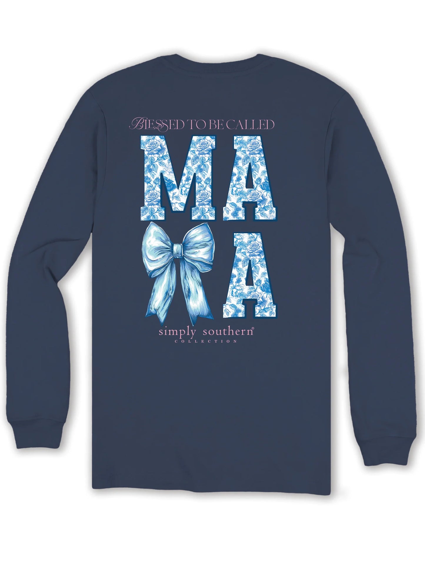 Simply Southern Blessed To Be Called Mama Long Sleeve Shirt