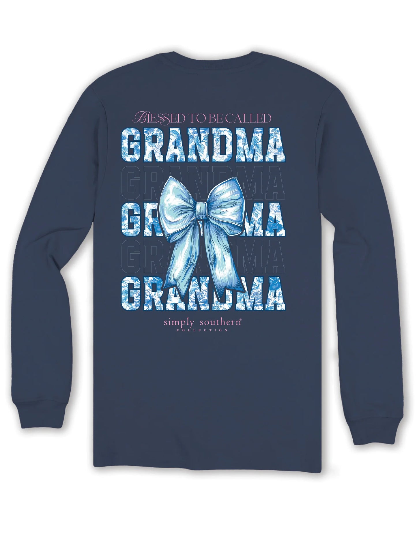 Simply Southern Blessed To Be Called Grandma Long Sleeve Shirt