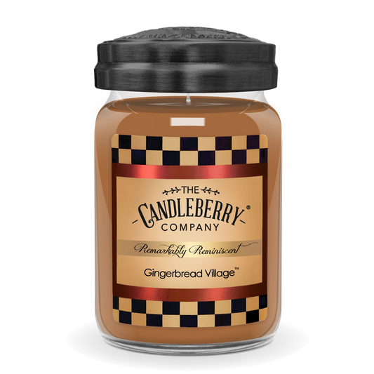 Candleberry Gingerbread Village Large Jar Candle