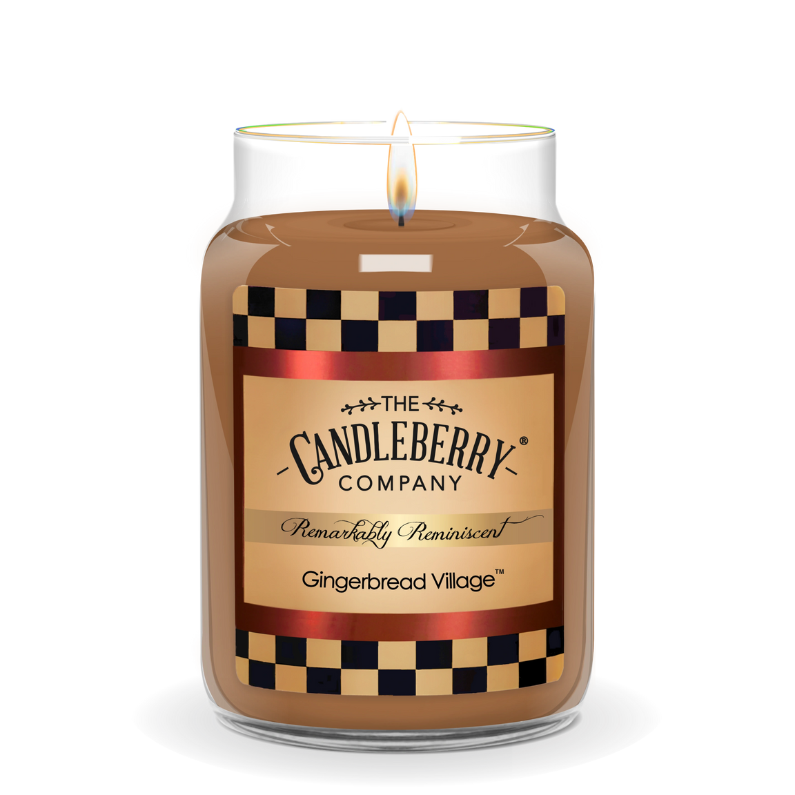Candleberry Gingerbread Village Large Jar Candle