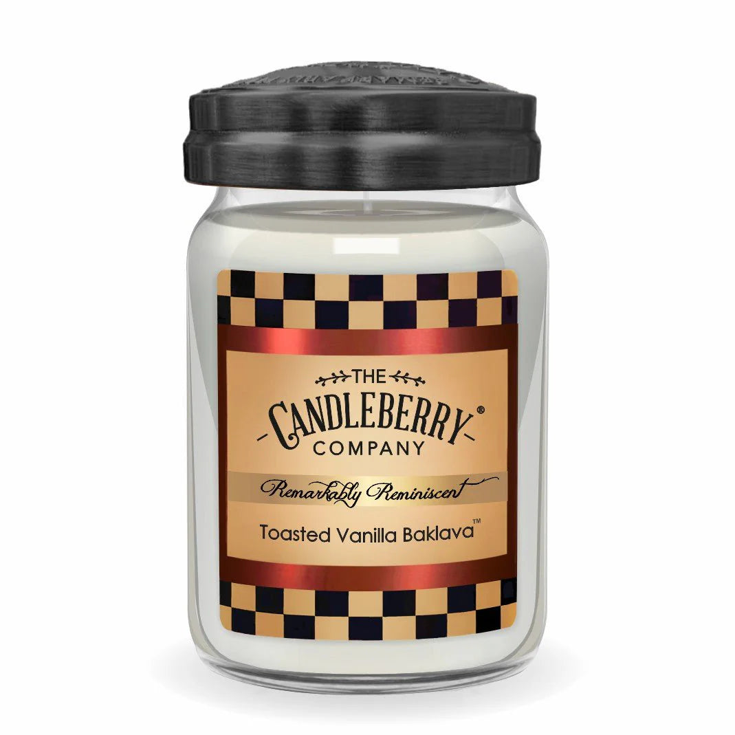 Candleberry Toasted Vanilla Baklava Large Jar Candle
