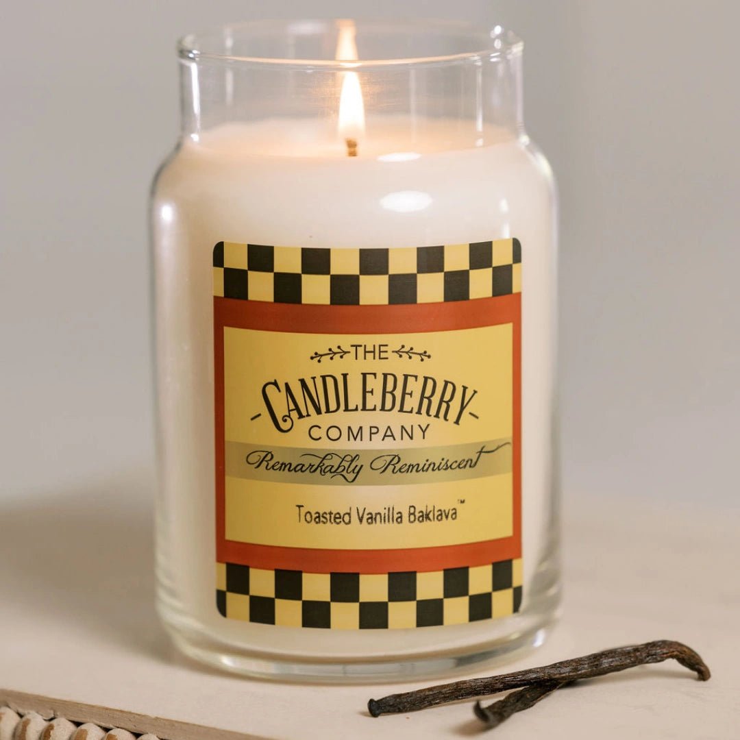 Candleberry Toasted Vanilla Baklava Large Jar Candle