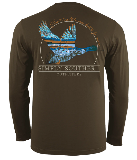 Men’s Simply Southern Duck Long Sleeve Shirt