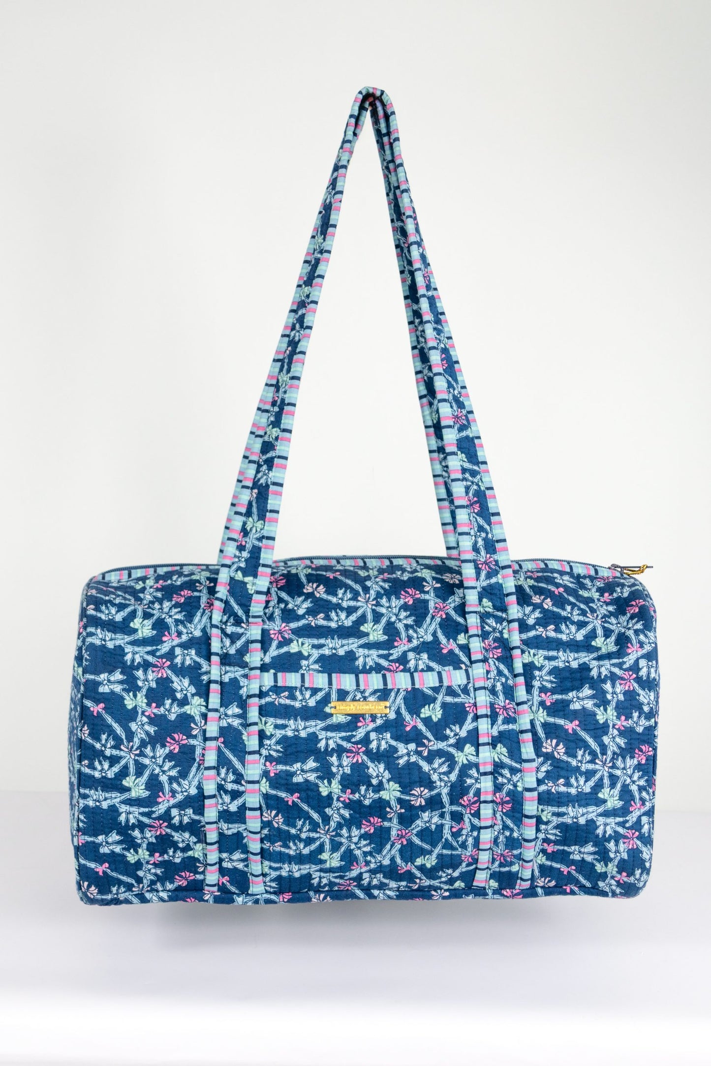 Simply Southern Ribbon Quilted Duffel Bag